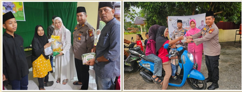 Polsek Bengkalis Berbagi Takjil dan Buka Bersama Anak Yatim serta Duafa