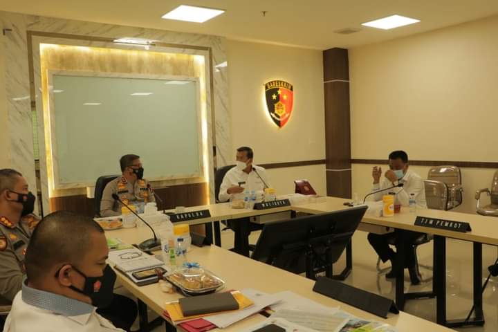 Wali Kota Pekanbaru Bersama Kapolda Riau Komitmen Optimalkan Penanganan Covid-19