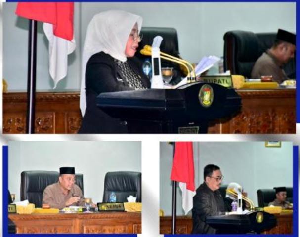 DPRD Laksanakan Paripurna RPP Dengan Agenda Jawaban Pemerintah Atas Pandangan Umum Fraksi Terhadap Pelaksanaan APBD 2022.
